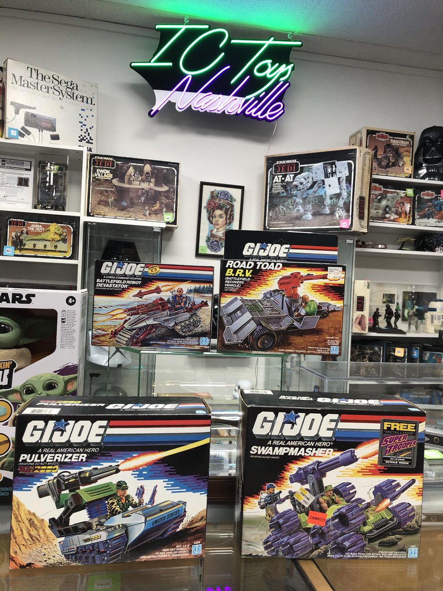 🤩 Wow! These are amazing! All are sealed and in perfect condition! 🤩

#toystore #gijoe #gijoetoys #gijoeactionfigures #cobra #vintagetoys #vintagecollector #icToys @ICCCNashville