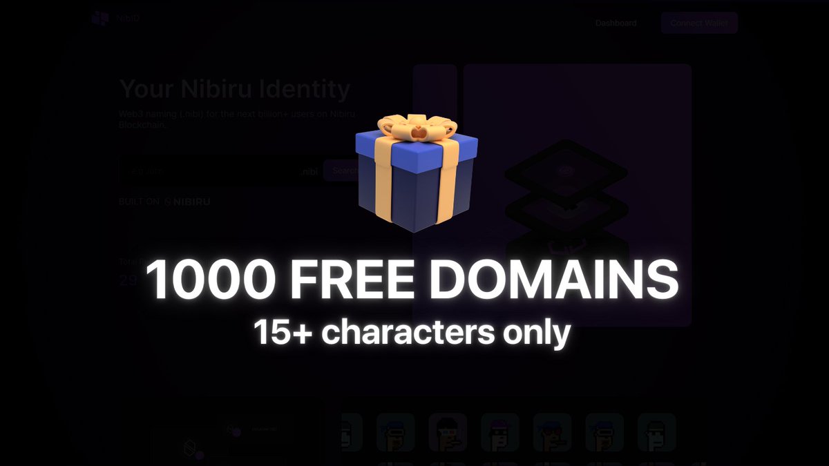 NibID - Grab your free domain! 🎁

Since you showed us constant support from the moment we started this project, we wanted to give some love back to you ❤️

Tomorrow, the first 1000 domains with 15+ characters will be free for a year... you better be quick 👀