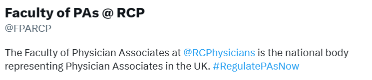 drokane's tweet photo. @SandipP64097927 @parthaskar @RCPhysicians @FPARCP @NHSEngland @NHSE_WTE @doctor_oxford @NavinaEvans @trishgreenhalgh @iDrSunny @UKGastroDr @DrLKVaughan @mmamas1973 @OrthopodReg @RoshanaMN @BMA_JuniorDocs #RegulatePAsNow What ?
After 9 years of unlimited pushing of scope to the moon by Jamie and Jeanine now you want regulation. You don't mean it.. Just as you say, we don't replace doctors. Stop the #RCP_Gaslighting https://t.co/rH0YtIT2rc