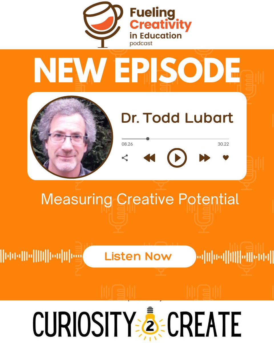 CreativityandE's tweet photo. 🤔  Ever wondered how to gauge the creative capacity of your students? 🎙Delve into our podcast where Dr. Todd Lubart with hosts Dr. @Worwood and Dr. Cyndi Burnett.☕️✨

🎧 https://t.co/2zqwZeJVlQ

#creativityandeducation
#Education #Creativity #Podcast #CreativePotential https://t.co/9MwXTjLDBx