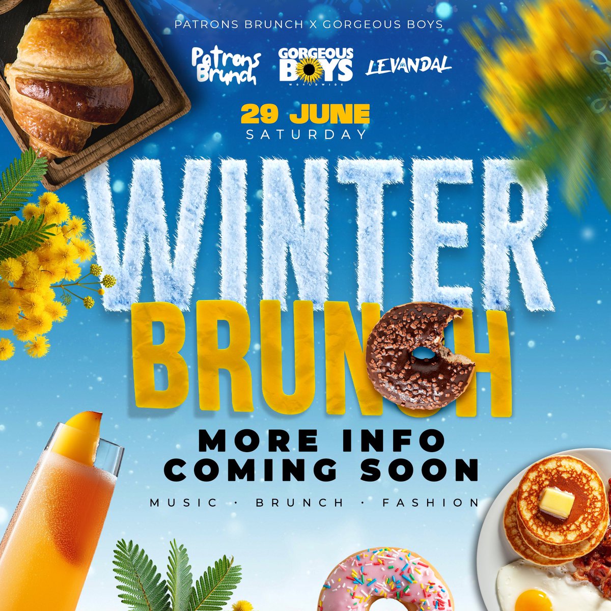 lehumo_mafori's tweet photo. Patrons Brunch 🍩 X Gorgeous Boys 🌻 | More info coming soon https://t.co/ZrN7kJhzjw