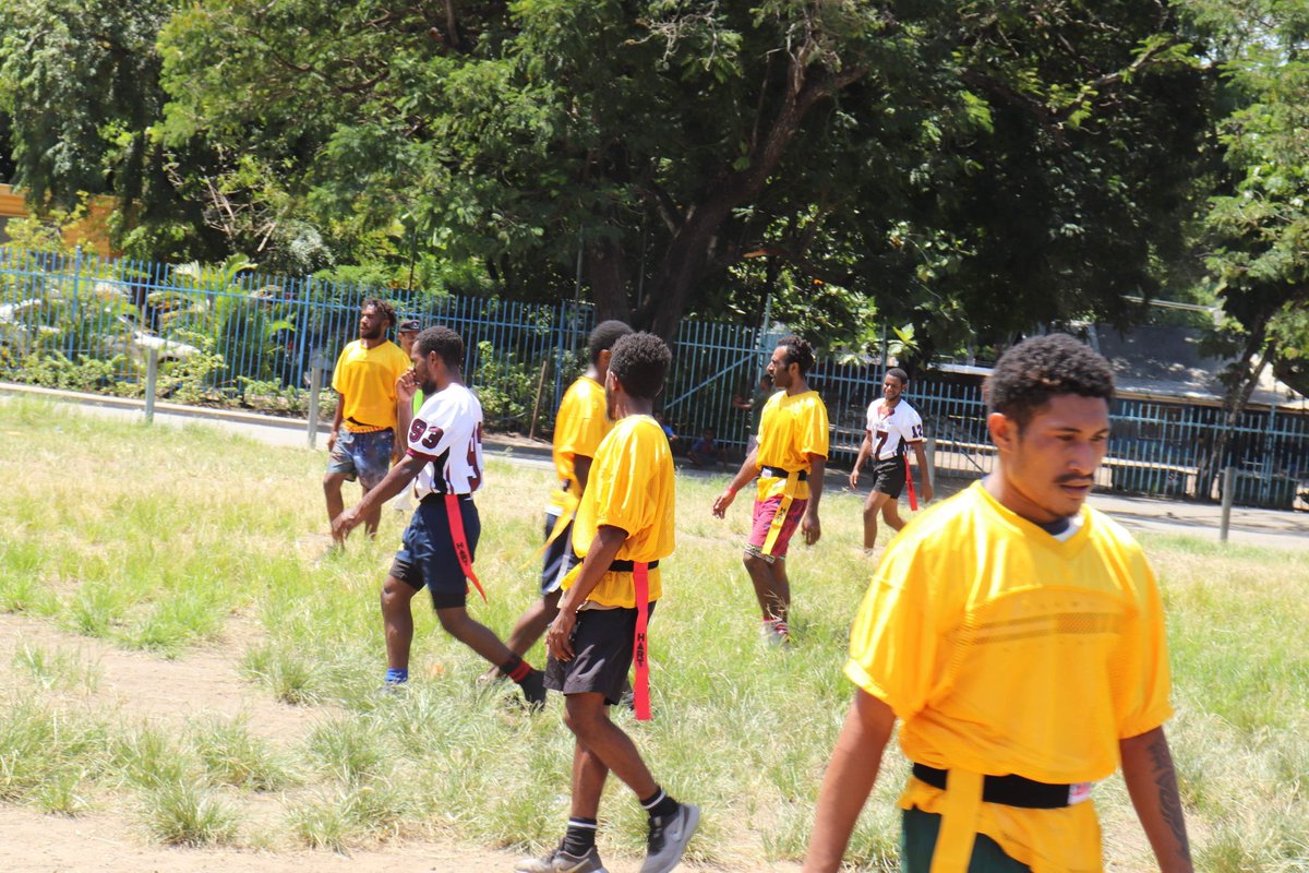 pngaff1's tweet photo. Flag football tryouts and training running within Port Moresby and in Barakau Village, Central Province as teams preparing for PMFFL Season 4.
#FlagFootball #SluzCap #PNGAFF https://t.co/is3iMfhe2E