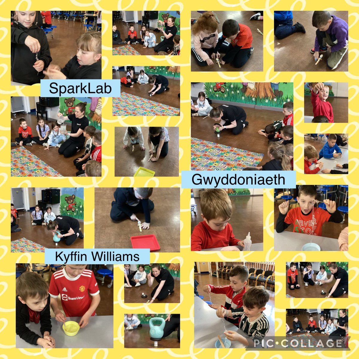 YGCwmbran's tweet photo. #DosbKyffinwilliams Diolch yn fawr i @SparklabC am fore llawn hwyl yn gwneud arbrofion gwyddonol yn seiliedig ar ein thema, dewrder. / Thanks to SpakLab for a morning full of fun conducting science experiments based on our theme, bravery. #WythnosEyddoniaeth #Gwyddygc #Themaygc https://t.co/nOzRa5Y8nZ