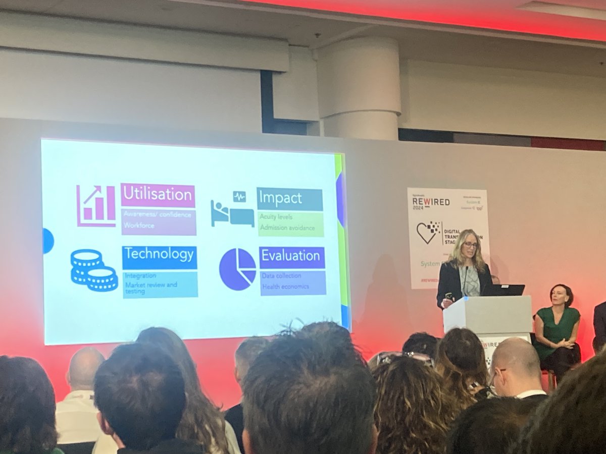 Our Executive Director of Digital Transformation, Dr. @amanda_begley, spoke at @DHRewired today, discussing virtual wards and the potential next steps.