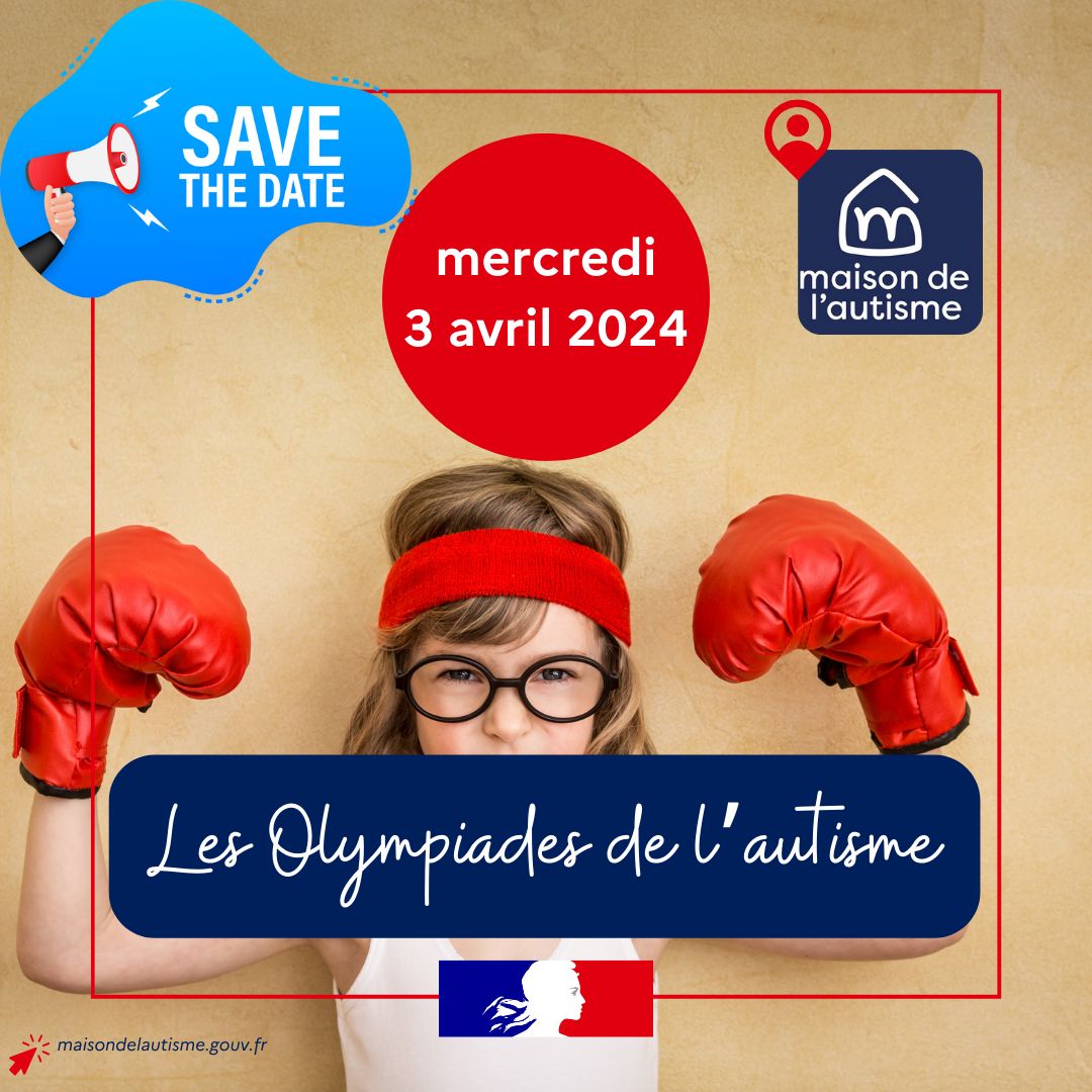 Réserver la date du mercredi 3 avril à la Maison de l'autisme (93) pour les olympiades de l’autisme : maisondelautisme.gouv.fr #sport #autisme #solidarité #TDA #Handicap #JO2024 #TND