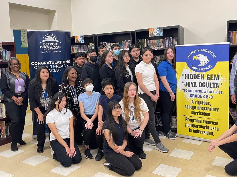 ClippertAcademy's tweet photo. Clippert is identified by our District as one of the top schools for I-Ready usage in Mathematics! The hard work and consistency of our staff and students has led to this accomplishment. We are so proud of You-Aguilas, Rise Up!!!@Detroitk12 @Susie92286632 https://t.co/peAXOvIquD