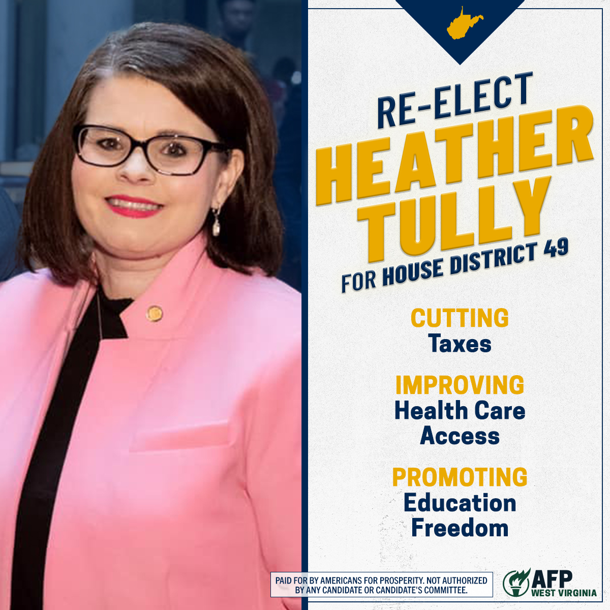 Heather Tully will fight to defend our freedoms in #WestVirginia. We need her proven leadership in the House of Delegates! #politics #liberty #freedom #wvpol