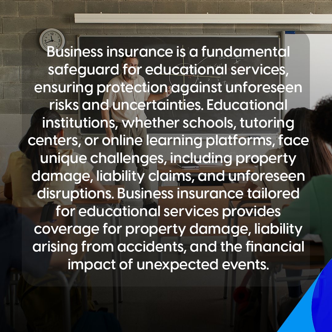 AscendantInsure's tweet image. Educate, innovate, and secure your future with our tailored Business Insurance for Education Services. Safeguarding your institution's journey to success! 📚🏫✨ #InsureSuccess #EducationInsurance #BusinessProtection
