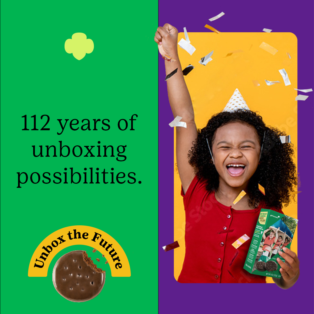 GSGCF's tweet photo. It’s our 112th birthday! 🎂🎉 Support the Girl Scout troops in your community and celebrate by purchasing a box of your favorite cookies. 🍪🍪🍪 Order them online or find a cookie booth near you. 👇https://t.co/10tvswOqN4 https://t.co/bmGv0OcNLR