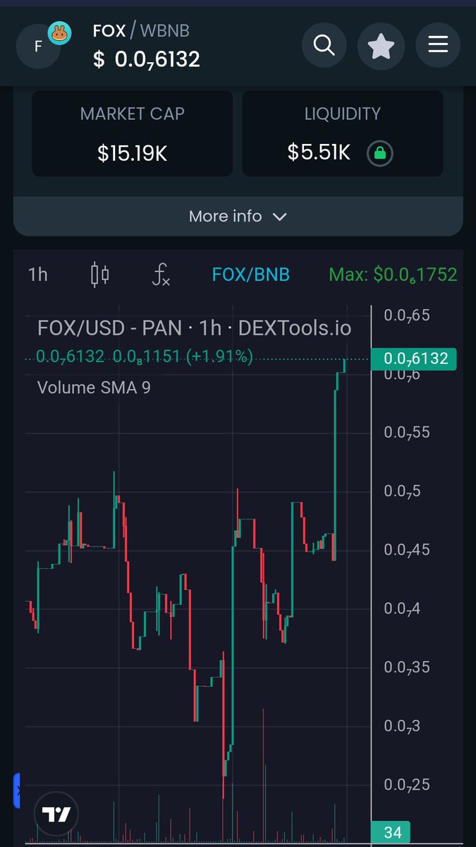 kingReZor's tweet photo. #foxinu #fox @foxinuBEP20 is having an absolute cracker of a day look at the chart and look at the holder count going up. Well done fox! #foxinu #fox #memecoin #Altcoin #memeslover #PancakeSwap #Binance #Bitcoin #BNB https://t.co/GZ1lJeZRJy