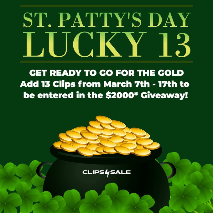 Don't forget to take part in the St. Paddy&rsquo;s Day &ldquo;LUCKY 13&rdquo; $2000 Giveaway🍀  Find out how to enter here