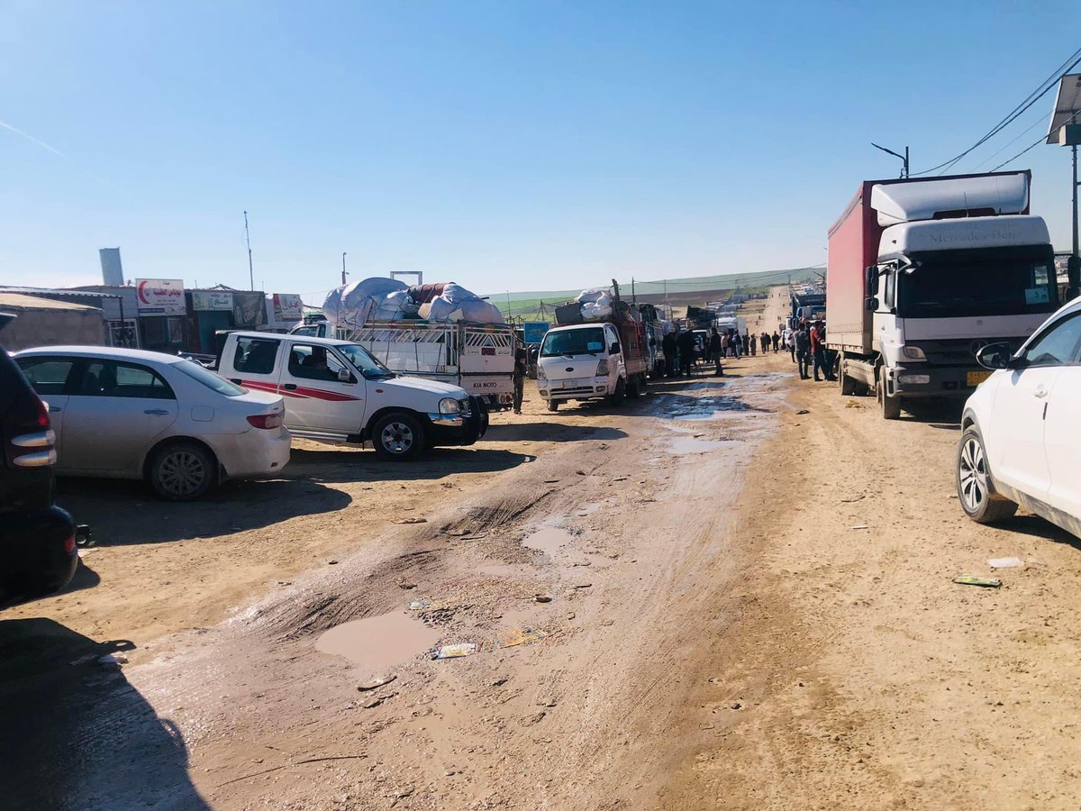 With support of @IOMIraq, Around 80 #Yazidi families returned from KABATO camp to their homeland, Shingal. #WelcomeBack. #WelcomeHome. #YazidiGenocide