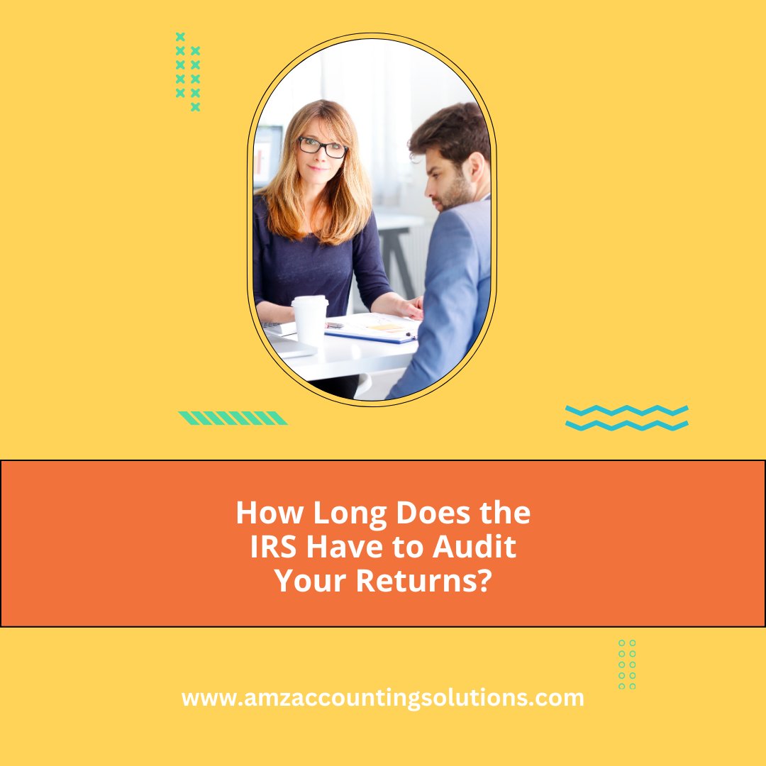 AccountingAmz's tweet photo. Ever wonder how long the IRS has to audit your tax returns? 🤔 It's not always just three years – sometimes, it's longer, and occasionally, it's forever. Check out our latest blog and stay one step ahead of the IRS! 🔗 https://t.co/4Qsnhn6D7F #TaxTips #AuditLimits #StayInformed https://t.co/yooUVAc4D1