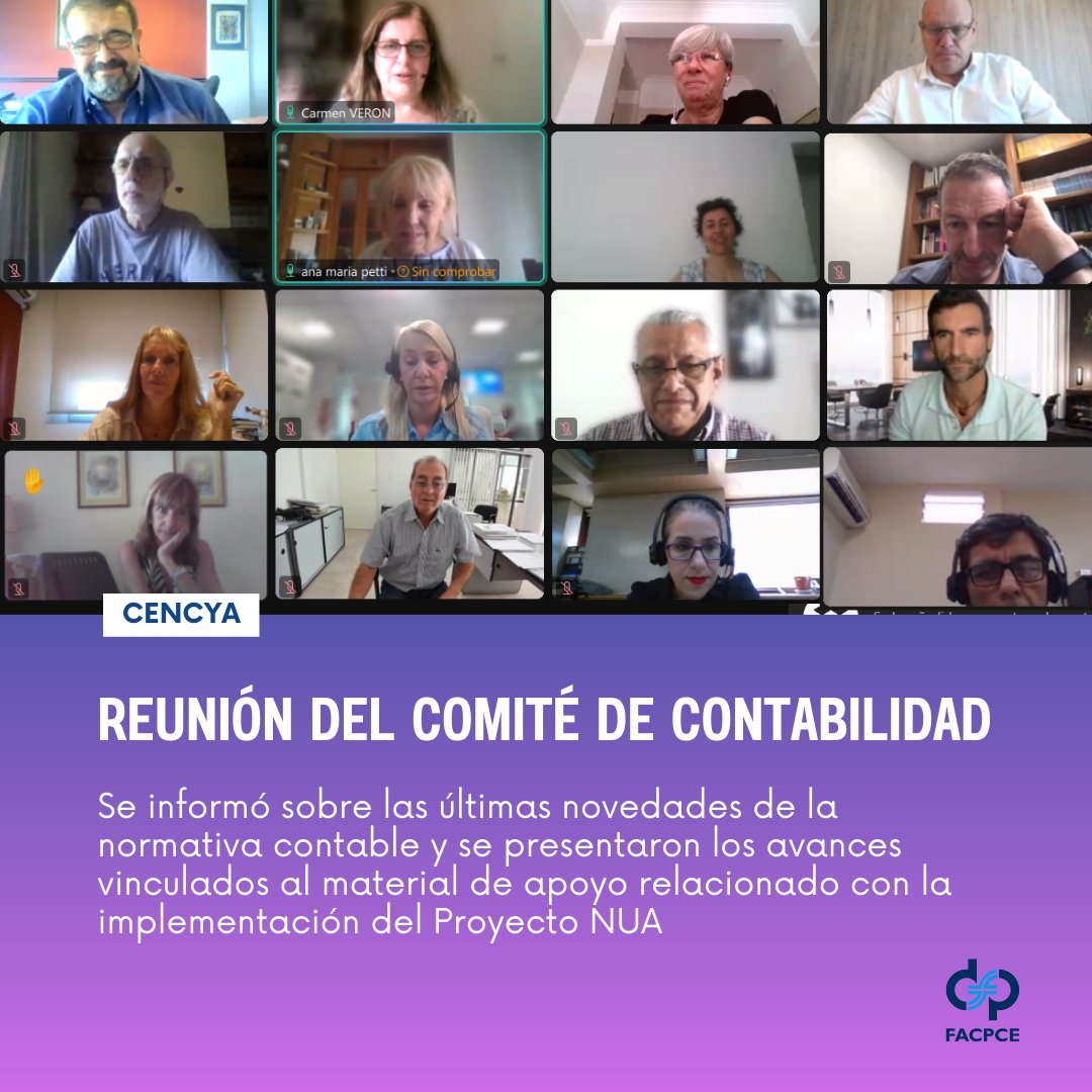 FacpceArgentina's tweet photo. Se realizó una nueva reunión del Comité de Contabilidad del Consejo Elaborador de Normas de Contabilidad y Auditoría (CENCyA).
Conocé los temas tratados en la reunión 👉https://t.co/OqLP3RsUWF
#FACPCE #CENCyA #contabilidad https://t.co/SoQB5Ch0Gn