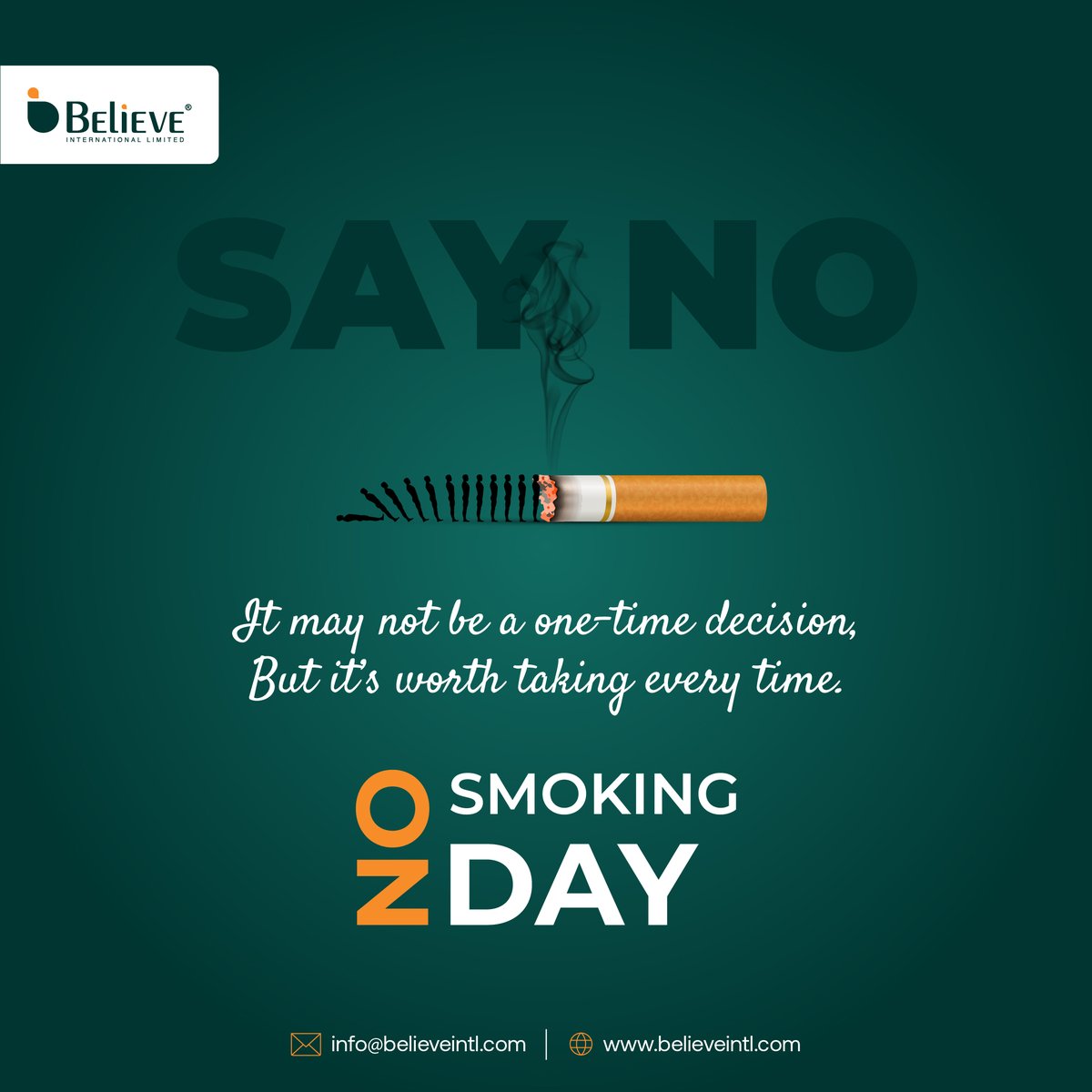believe_intl's tweet photo. Empowering Health on No Smoking Day with Believe International! ππ
Take a step towards a smoke-free future and embrace better health choices. Together, let's make every day a No Smoking Day!
#BelieveInHealth #NoSmokingDay #QuitSmoking #HealthyChoices #BelieveInternational https://t.co/wzXV2ckP7T