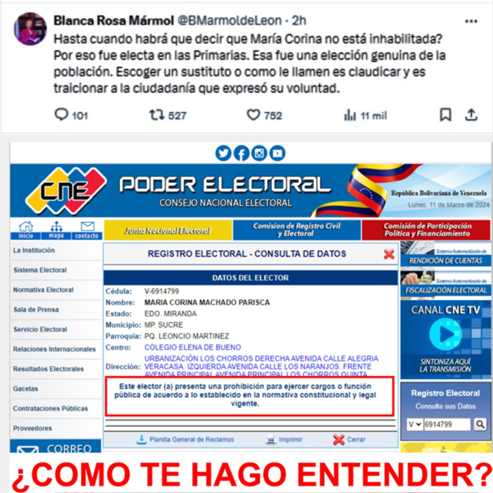 America86295261's tweet photo. Coño, NO HAY PEOR CIEGA QUE LA QUE NO QUIERE VER, y esta "anciana" esta ciega,  desfasada y desorientada. https://t.co/uYQhNLQmT7