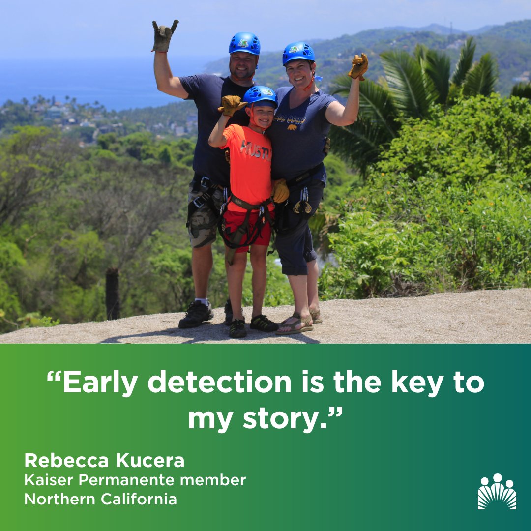 Soon after Rebecca Kucera turned 45, she received an at-home colon cancer test. Much to her surprise, a follow-up test showed she had colon cancer. Learn how timely screening helped ensure a positive outcome – and get Kucera back to doing what she loves. k-p.li/4a1qhoZ