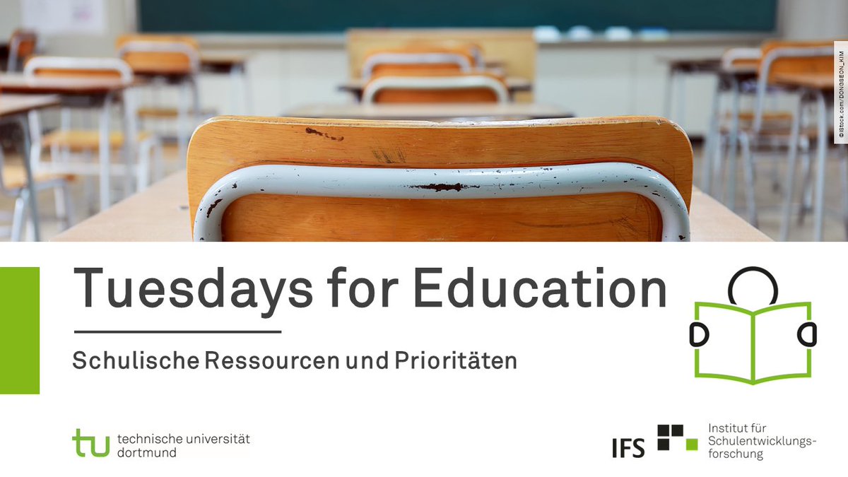 IFS_TU_Dortmund's tweet photo. Tuesdays for Education heute zum Thema „Schulische Ressourcen und Prioritäten“ mit @LinSusanne vom @DPhV als Diskutantin 👉 Bildungsgerechtigkeit: Knappere Ressourcenausstattung an Schulen in wirtschaftlich benachteiligter Lage ➡️ https://t.co/d05lNc4bt4 @TU_Dortmund https://t.co/N5e9q8VrFd