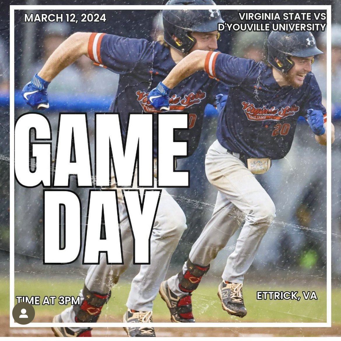 VSUsports's tweet photo. GAMEDAY!!!
Baseball welcomes D’Youville for a nine inning game at 3 pm https://t.co/krNkwlfSeY