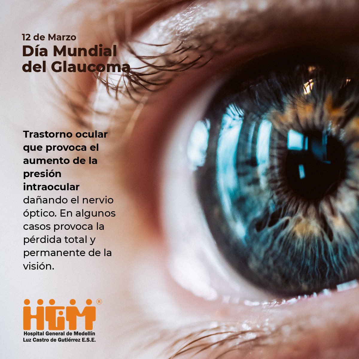 El Día Mundial del Glaucoma nos recuerda la importancia del cuidado ocular y la detección temprana de la enfermedad. Con exámenes regulares podemos preservar la visión y reducir el impacto de esta patología silenciosa. #HGMTeCuida