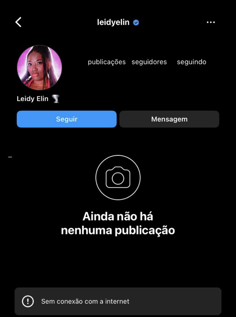 Perfil da leydi elin foi banido do Instagram #bbb24 #RedeBBB
