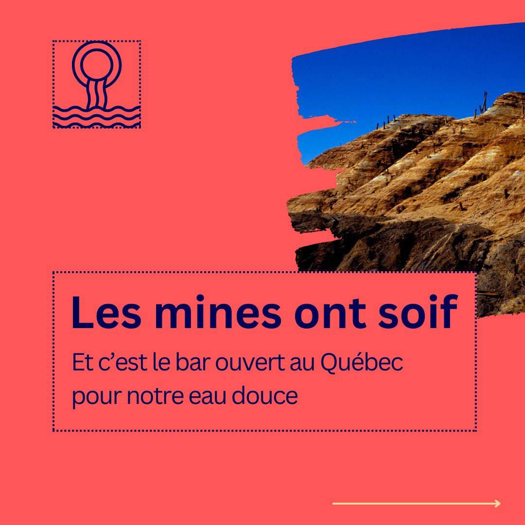 (🧵1/10) Portrait des prélèvements d’eau par les minières du Québec en 2022

🗒️Notre rapport avec le Revimat, <a href="/EauSecours1997/">Eau Secours</a>, <a href="/MiningWatch/">MiningWatch Canada</a> et <a href="/quebecmines/">QuébecMeilleureMine</a> ➡️ quebecmeilleuremine.org/2024/03/12/pre…
