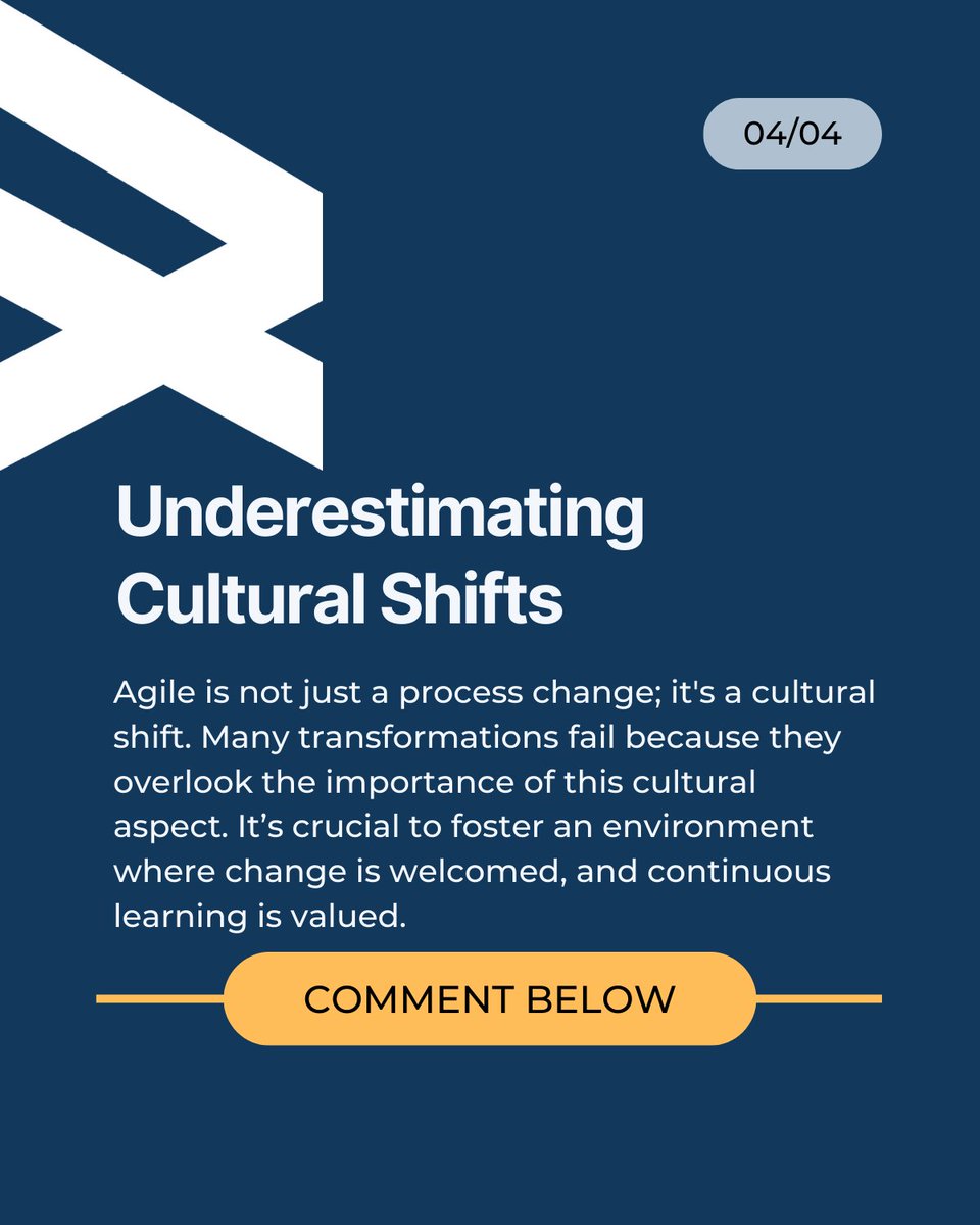 Agile transformations are increasingly popular, but success is not always guaranteed. Here's a closer look at three common pitfalls: 

#AgileTransformation #AgileMindset #ContinuousImprovement #LeanAgile #AdaptabilityOverEfficiency