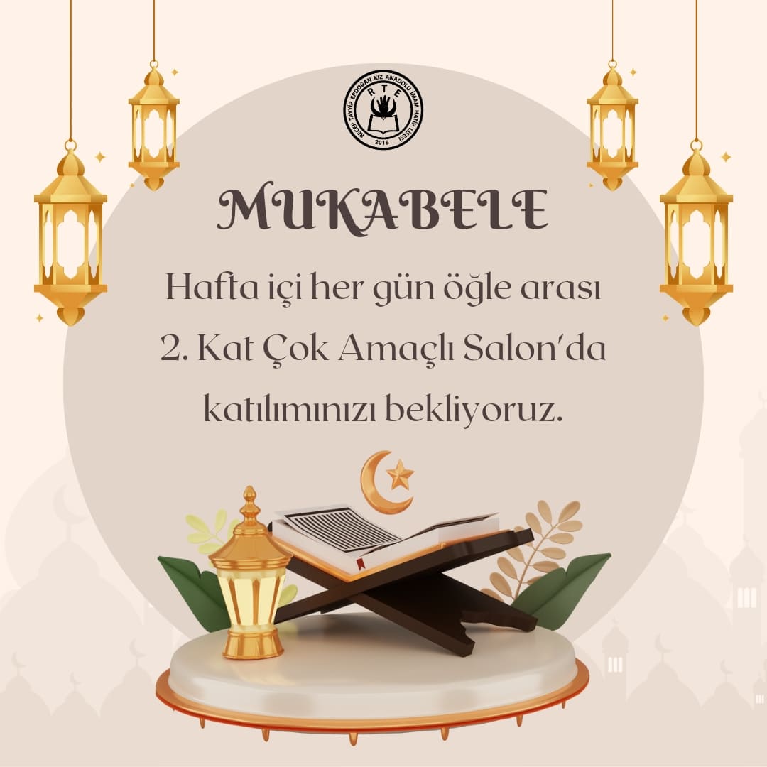 rtekaihl's tweet photo. Sözlükte “iki şeyi birbiriyle karşılaştırmak” anlamına gelen mukâbele, üç aylarda ve bilhassa Ramazanlarda cami, mescid ve evlerde daha çok hafızlar tarafından okunan Kur’an’ı takip etmek suretiyle hatim indirme geleneğine ad olmuştur. 🌱 https://t.co/OIYcUHdkJF