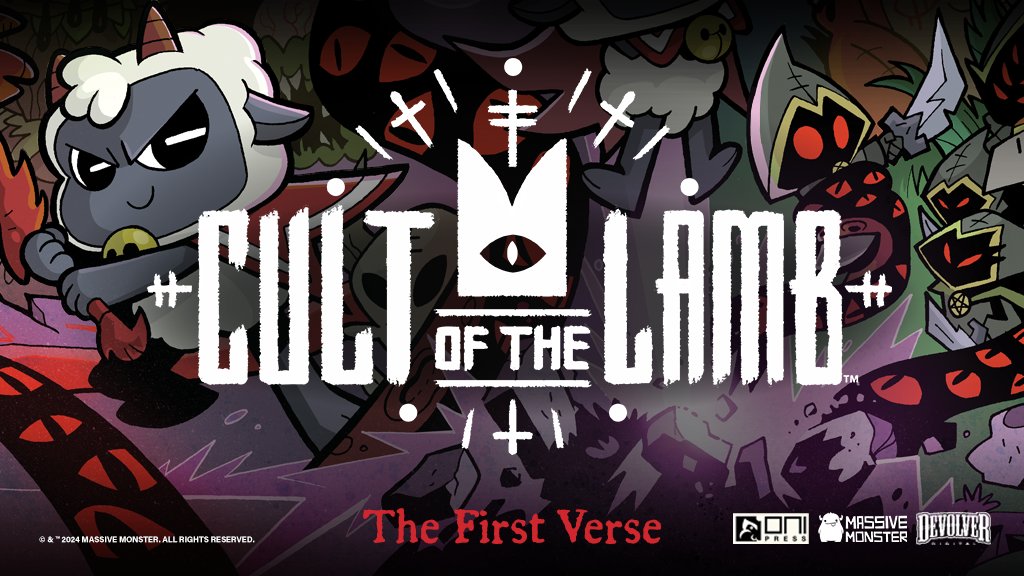 OniPress's tweet photo. 🔥 THE RITUAL HAS COMMENCED 🔥

FUNDED IN 6 MINUTES ON @Kickstarter:

Pledge your undying devotion to CULT OF THE LAMB: THE FIRST VERSE – an all-new @cultofthelamb graphic novel from the diabolic minds of @AlexPaknadel and @meanwhilestudio!

JOIN US:

https://t.co/gyodOQVBGk https://t.co/N8XFyo24jo