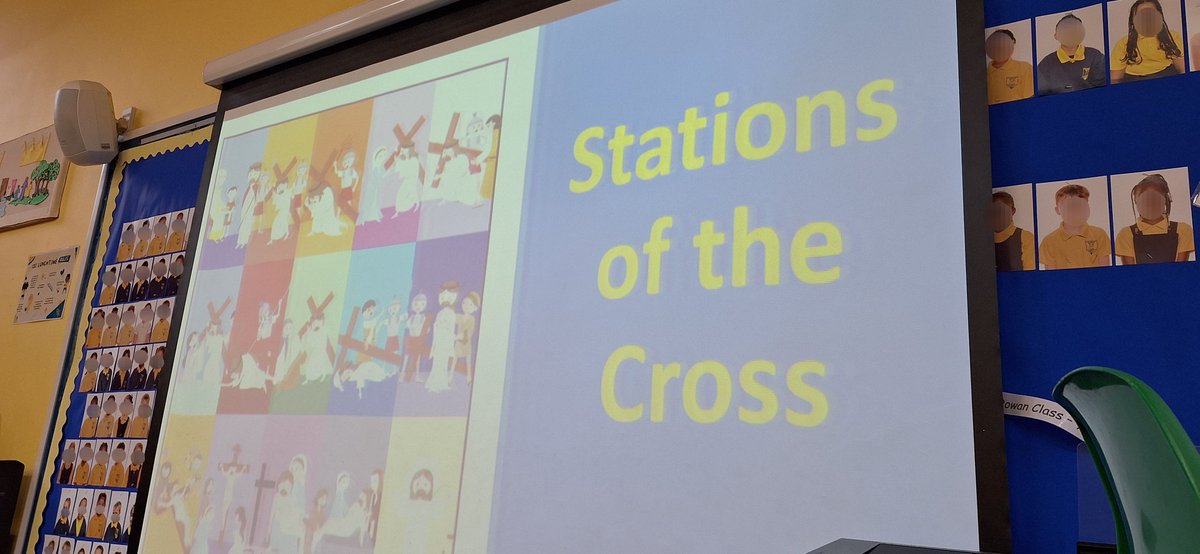 Christ Church Primary started their day by praying through the Stations of the Cross