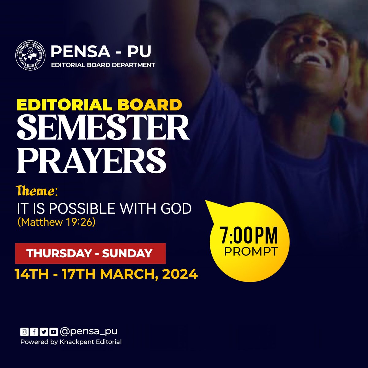 pensa_pu's tweet photo. Christ in yoouuuu!🥳🥰

Together, with one accord, let us harmonize our hearts and minds in fervent prayer, reaching out to the Lord to align our needs with His perfect plan🙏

Dare to believe, for with unwavering faith and the power of prayer, the extraordinary becomes possible https://t.co/QonIdP6Mib