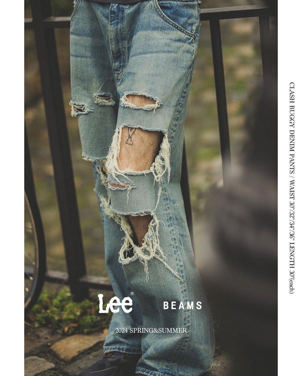 Lee × BEAMS 別注クラッシュデニム第2弾が国内3月16日（土）より発売