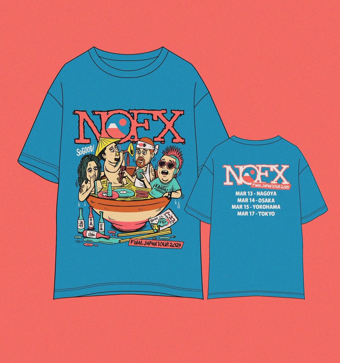 NOFX FINAL JAPAN TOUR!! KANPAI！ラーメンTシャツ🗻🇯🇵明日より！ 10