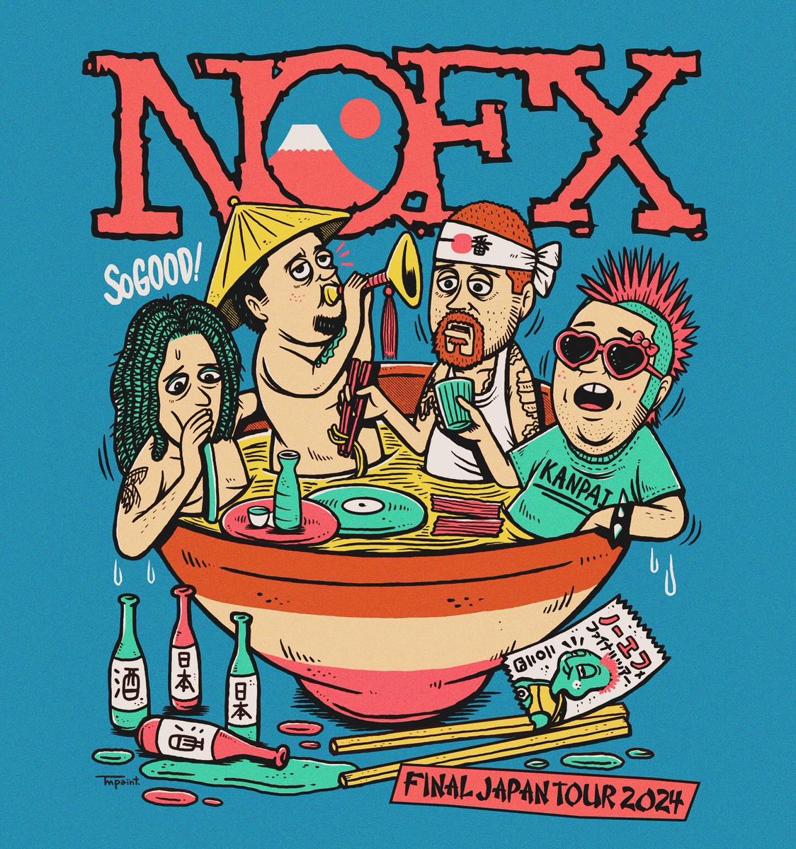 NOFX FINAL JAPAN TOUR!! KANPAI！ラーメンTシャツ🗻🇯🇵明日より！ 10