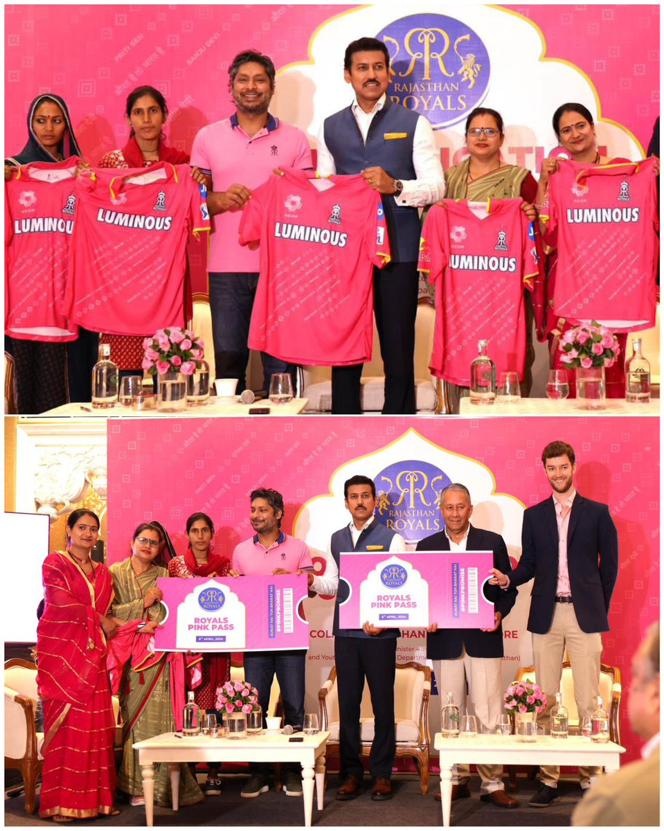 rajasthanroyals's tweet photo. Made a #PinkPromise to the superwomen of Rajasthan today. 💗💪 https://t.co/RGQ9U0XPnb