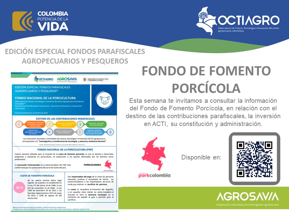 ATALinkata's tweet photo. Extensionistas agropecuarios 🧑🌾,
¡tienen que ver esto! 🌴
🌾 Infografía Fondo de Fomento Porcícola gracias a OCTIAGRO.
Amplía tu conocimiento y comparte con tu comunidad.
Conoce más aquí👉 https://t.co/34VZ80h9Pf
#OCTIAGRO #CTIA #FondosParafiscales https://t.co/gVE4khALP5