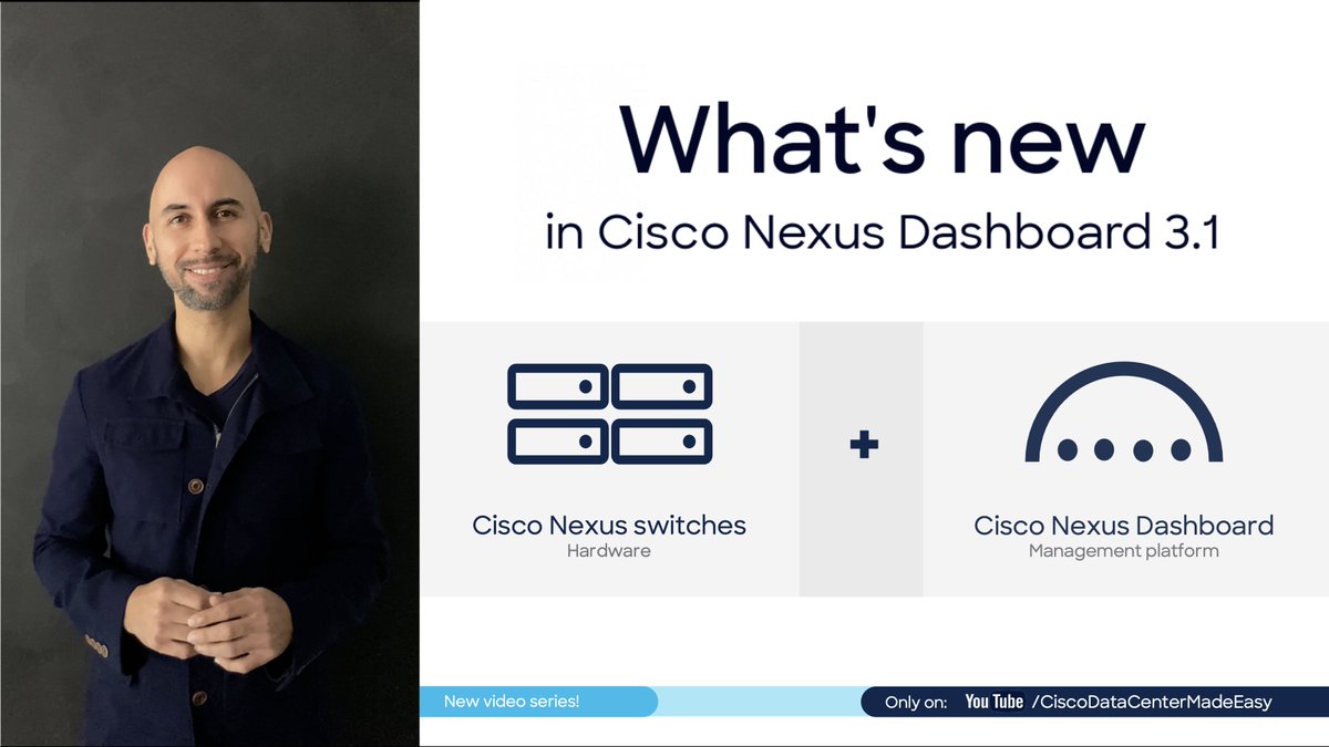 📹 New video series called "What's New", this time, covering the latest Nexus Dashboard 3.1 release &amp; its Insights service!
In less than 10 minutes, I'll cover the top 5 new features this exciting platform has to offer in this version
youtu.be/c1CsBvUwTak?si…
<a href="/ciscoDC/">Cisco Data Center and Cloud</a> #networking