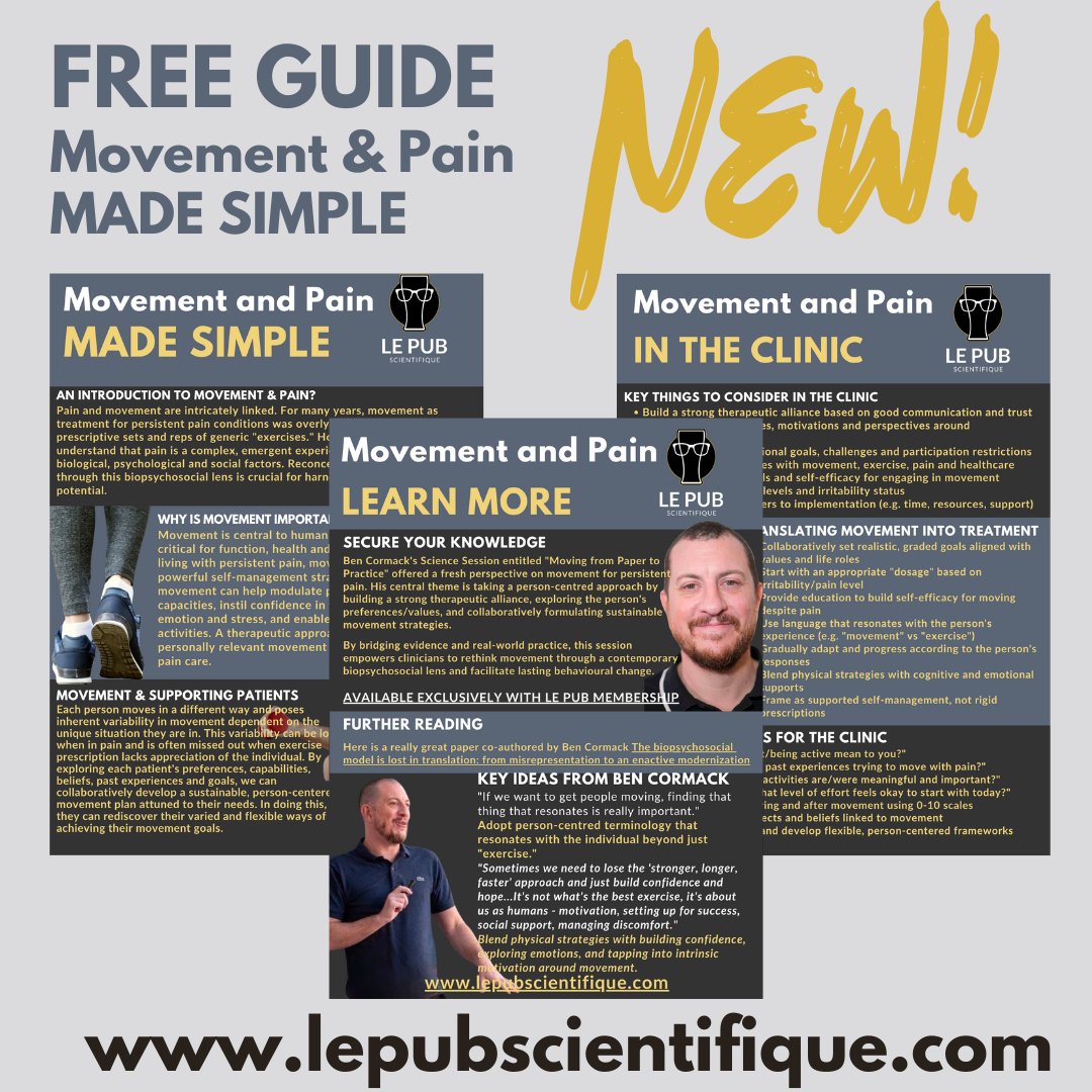 LePubScientifiq's tweet photo. We have a brand new Quick Guide available for FREE for March.

Designed specifically for healthcare professionals, this will help you to understand how and when to use movement to maximum effect with patients

Download now: https://t.co/A70AAepYfo 

Cheers! 🥂 https://t.co/tNt1yGa64r
