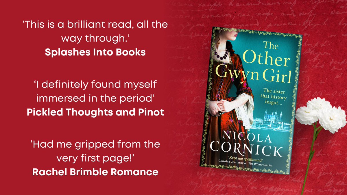 Thank you to @RachelBrimble, @tigger1675 and @bicted for their recent reviews on #TheOtherGwynGirl by @NicolaCornick #blogtour. 

Buy now ➡️  mybook.to/gwyngirlsocial