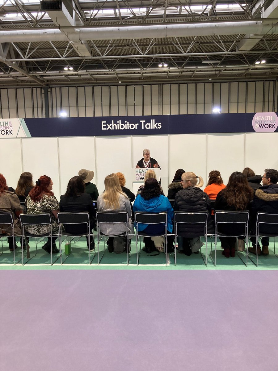 📸 Anne in action at Health & Wellbeing at Work! 📢 Join our team at the Health & Wellbeing at Work Expo on stand 221 today & tomorrow to find out more about how Adroit & the NBS will support your people through life’s milestones.