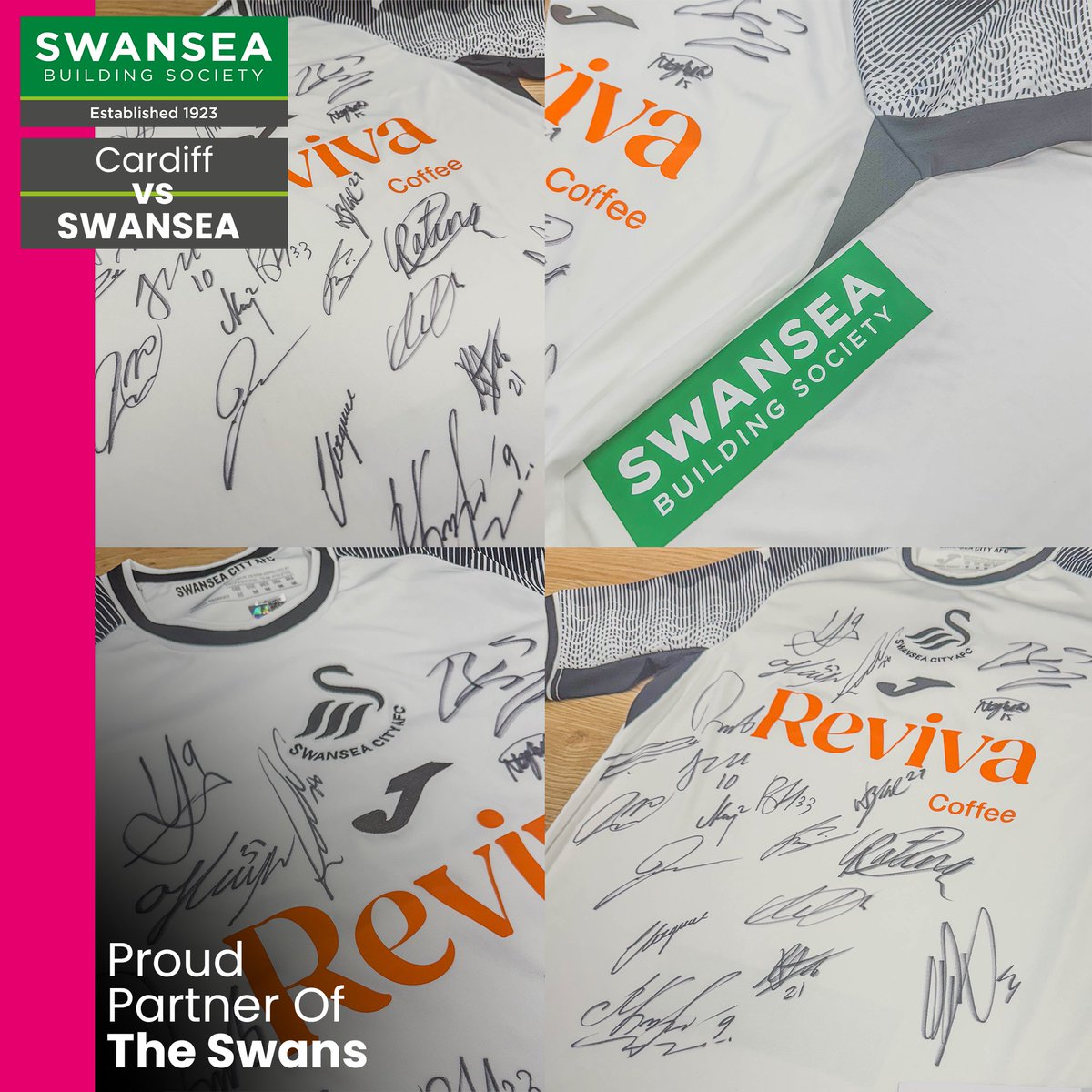 In the run up to the South Wales Derby on March16th we are giving away a Swans home shirt signed by the squad! 👕

To enter:

• Follow us 
<a href="/SwanseaBS/">Swansea Building Society</a> 

• RT and LIKE this post

The winner will be contacted on Friday 15th of March.

Good luck!
