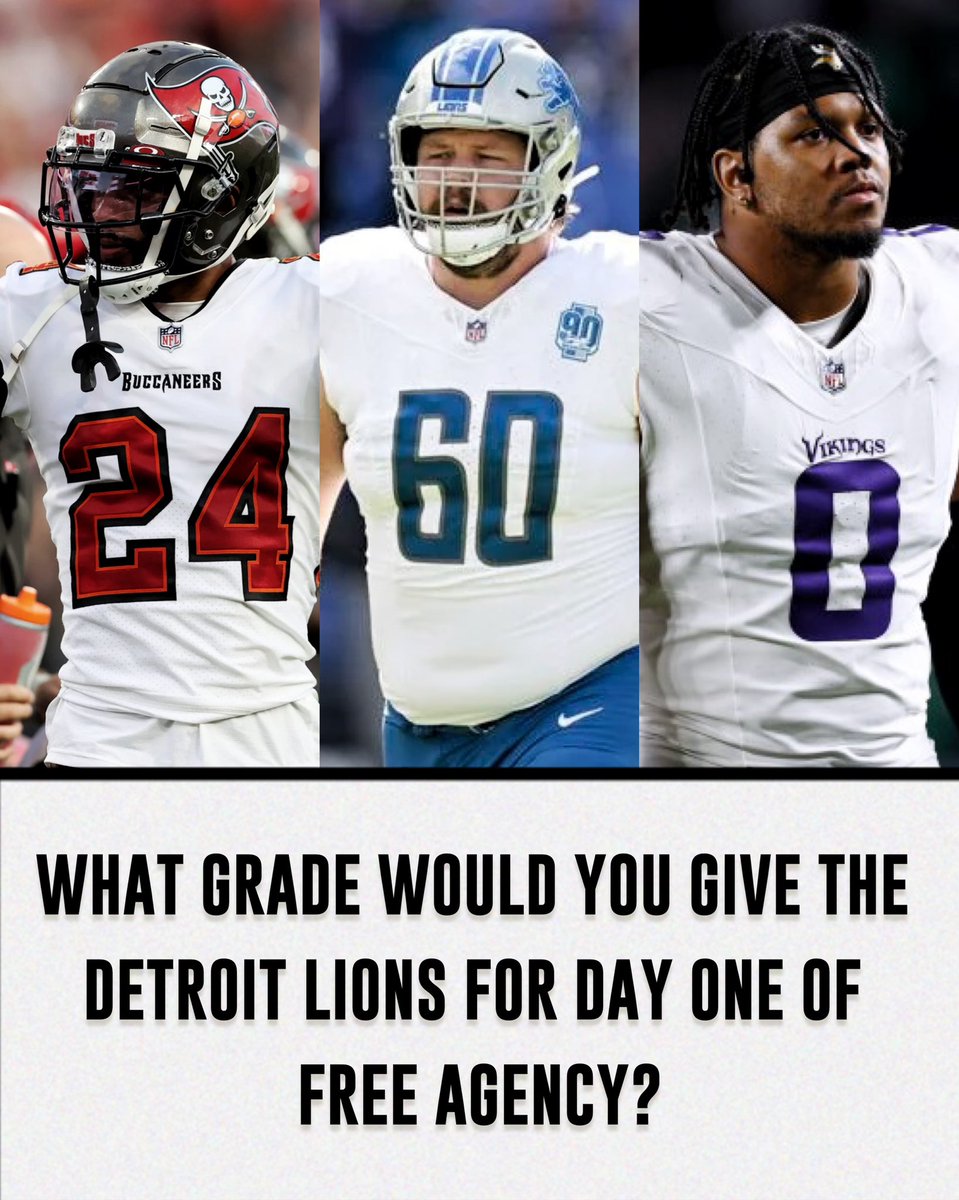 woodwardsports's tweet photo. What would you grade the Detroit Lions opening day of free agency? https://t.co/jI0BsyWJYm