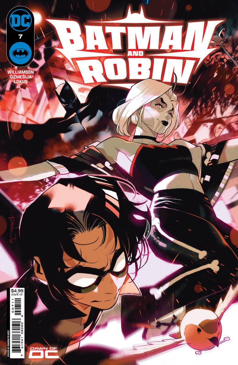 Flatline is BACK in BATMAN AND ROBIN #7, out in comics stores TODAY! Series artist @SimoneDiMeo_ returns as Damian Wayne's old flame brings BIG trouble with her to Gotham! Just how dire is it? Read the issue to find out!