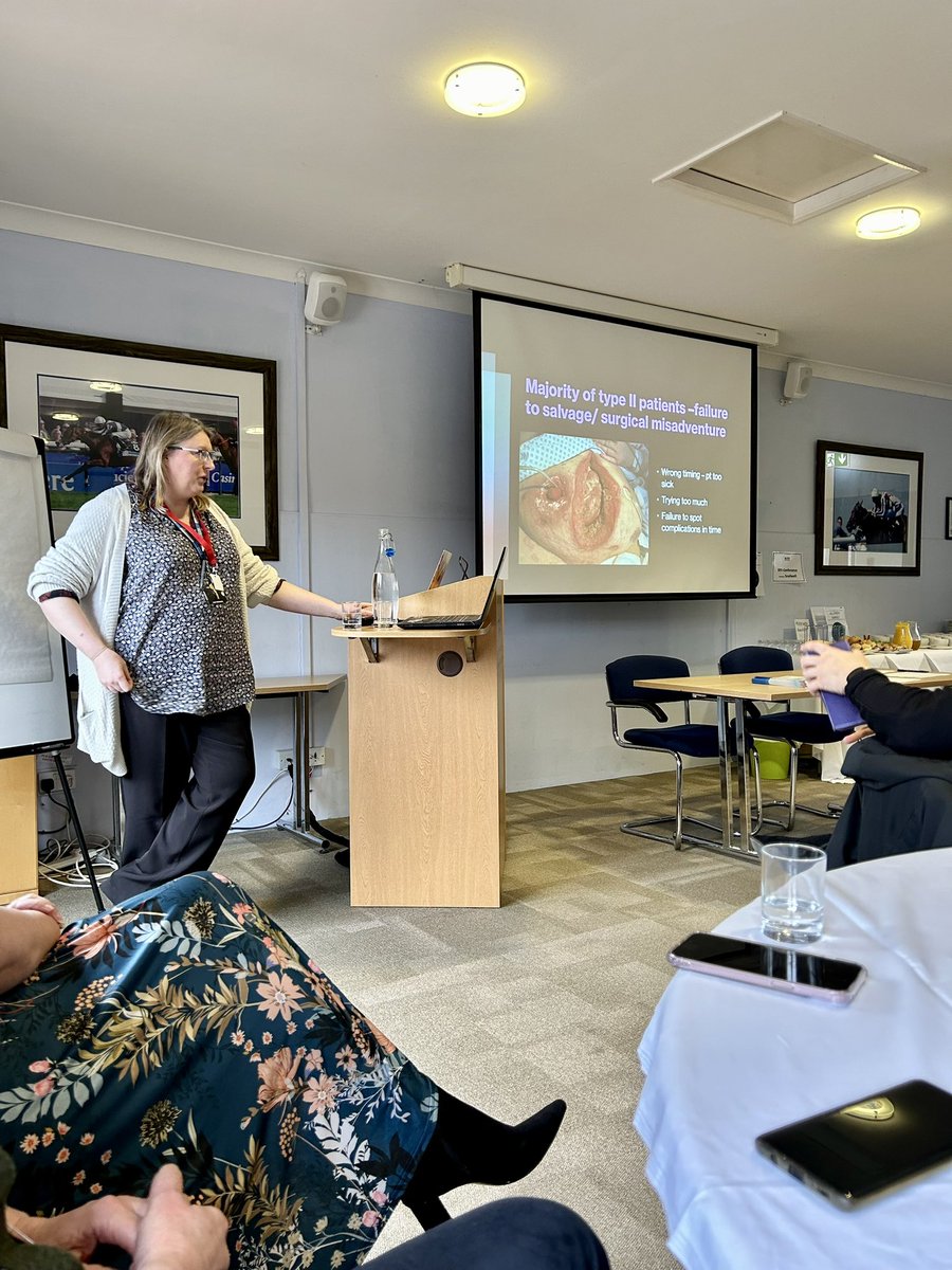 Charl0tteRutter's tweet photo. Ms Liz Tweedle discussing the surgical aspects of Type 2 IF. 

Try to avoid creating it in the first place
SNAP
Rehabilitation and optimisation 

#ANNet #CamCIRT @BAPENUK https://t.co/9J7zUSu9xZ