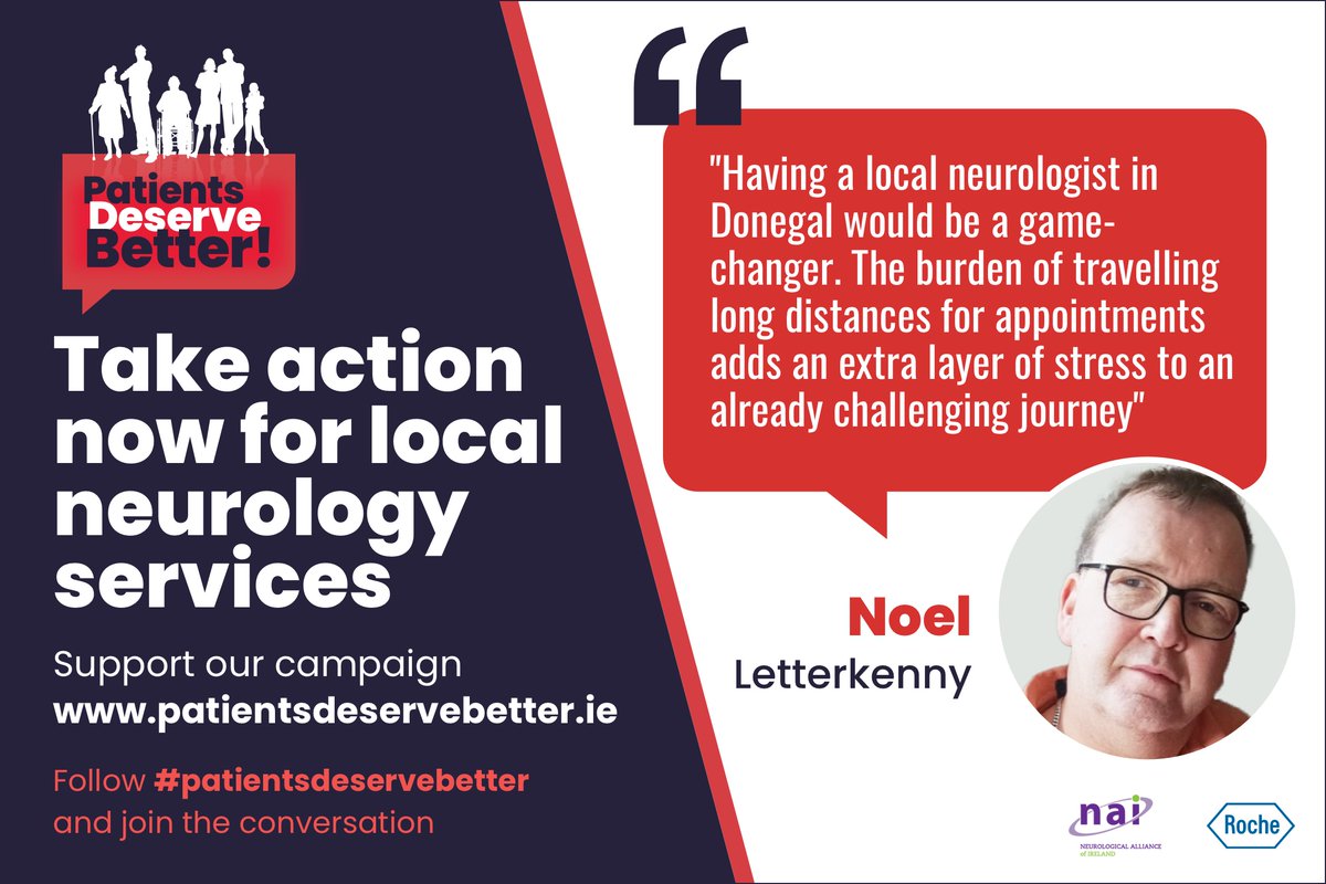 Access to a consultant neurologist should not depend on where you live. Take action this #brainawarenessweek2024 for regional neurology services at patientsdeservebetter.ie and join the conversation at #patientsdeservebetter