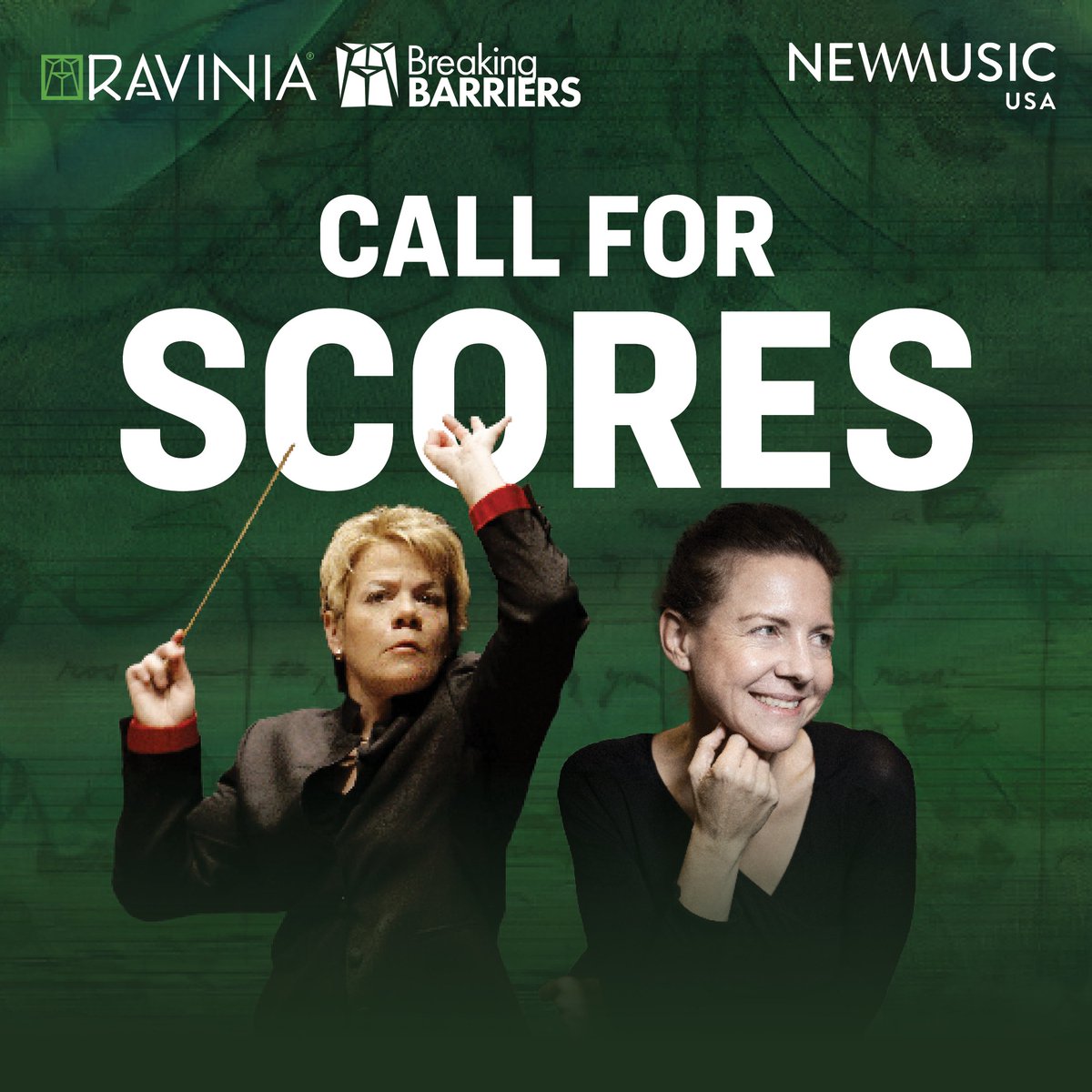 NewMusicUSA's tweet image. CALL FOR SCORES! - New Music USA is pleased to partner with Highland Park, IL.’s @RaviniaFestival to offer a unique orchestral reading opportunity for three Midwest-based women, nonbinary, and transgender composers to receive invaluable support and experience at the 2024 Breaking