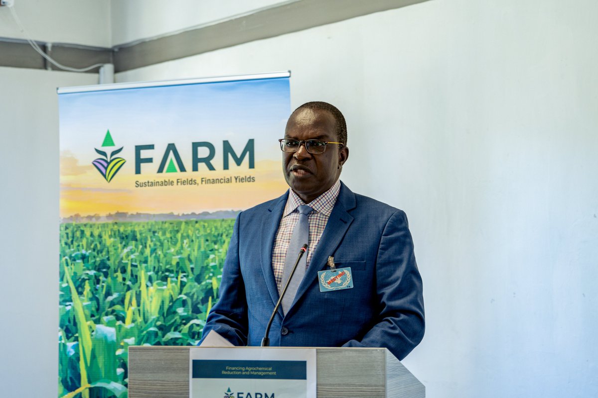 The #GEFFARM programme funded by <a href="/theGEF/">Global Environment Facility (GEF)</a> has launched in Nairobi today! 

Opened by John Elungata from <a href="/Environment_Ke/">Ministry of Environment, Climate Change & Forestry</a>, the programme invests to reduce the use of harmful #chemicals and plastics in #agriculture 

➡️ ggkp.org/FARM_launch