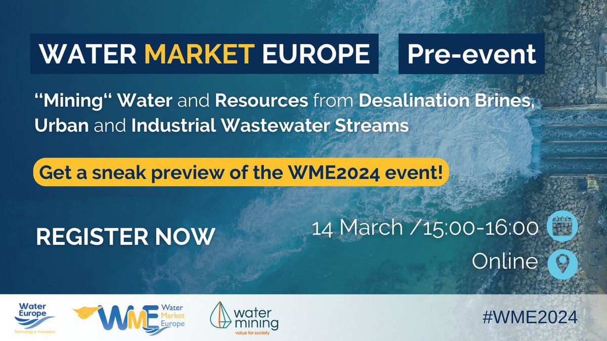🤔Unsure about attending #WME2024? Our pre-event #webinar on 14 March, will offer you compelling reasons to attend, from past participants' insights to a glimpse into 2024’s event!

🔗 Register for free: buff.ly/3V9nRAr

🗓Thursday, 14 March
⏰15:00-16:00