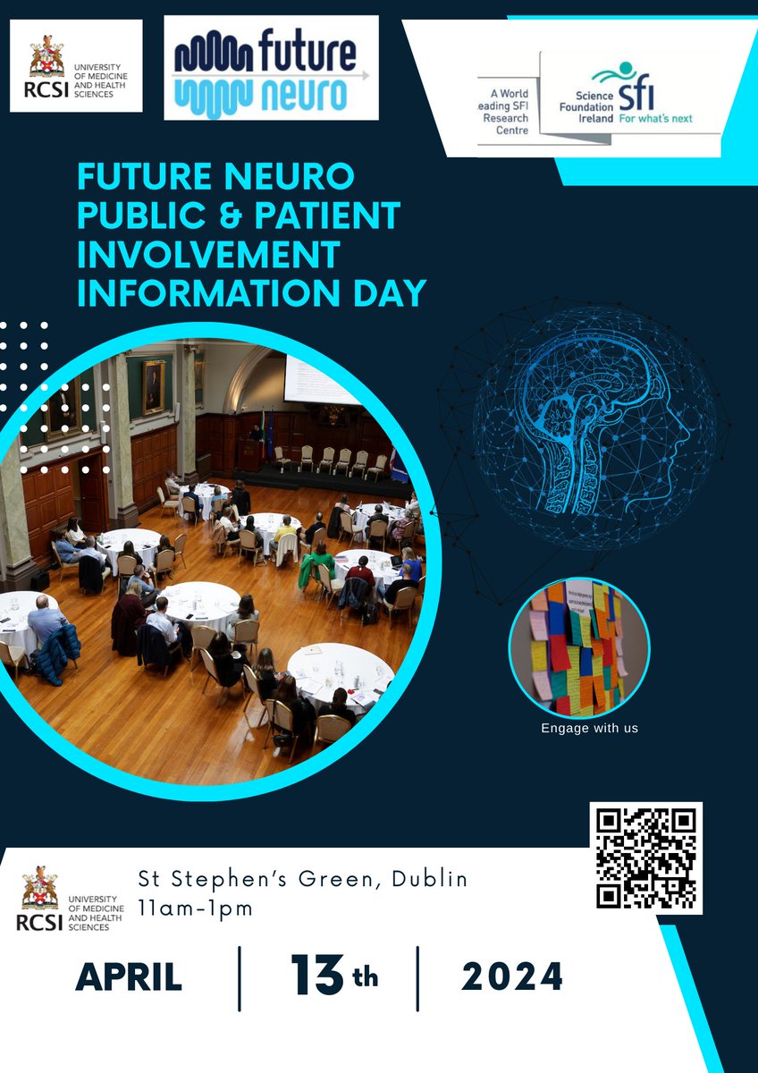 🌟 Passionate about shaping neurological research? Join us on April 13 from 11-1pm in RCSI! Meet our researchers and clinicians, dive into our cutting edge of neurological research & explore how you can get involved in some of these projects. Register at forms.office.com/e/9QAh5pew9j