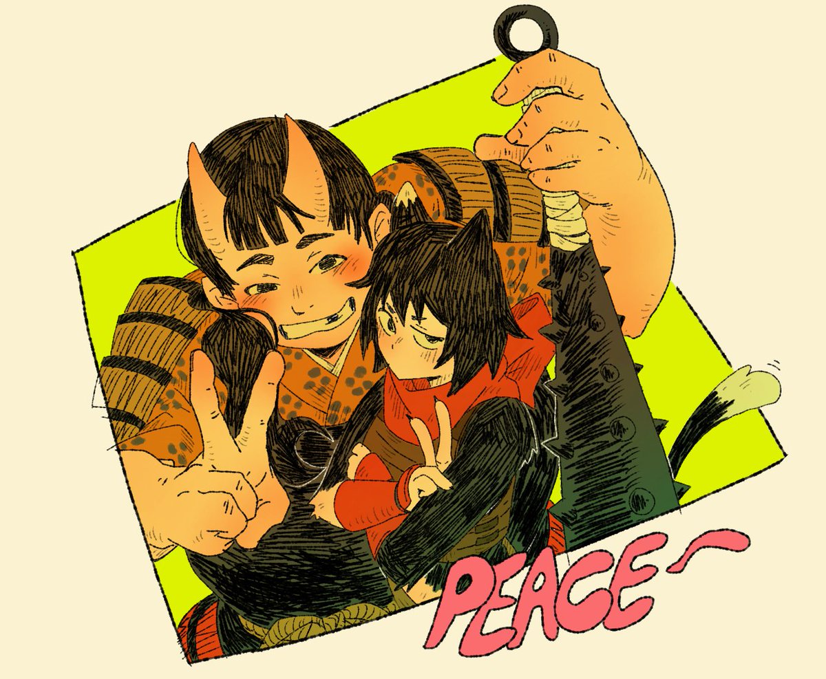 a72161904's tweet photo. [Morning doodle] Tade and izutsumi https://t.co/qWO3sPnnbr